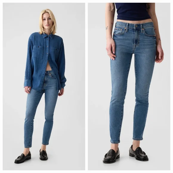 GAP True Skinny Mid Rise Jeans, Women's Size 30R - Picture 1 of 6